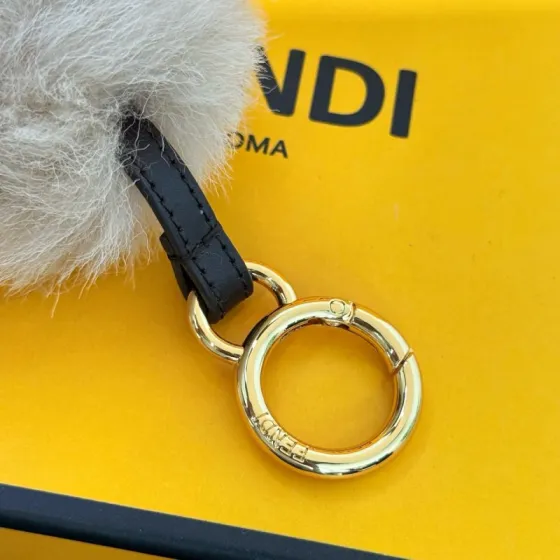 Fendi Best Friends Forever Silvia pendant gold black brown white 12cm