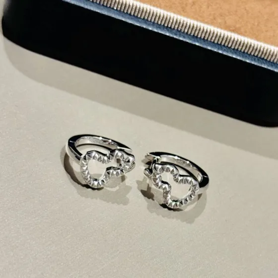 Qeelin Wulu earrings silver sterling silver metal no gemstones 10mm hoop diameter