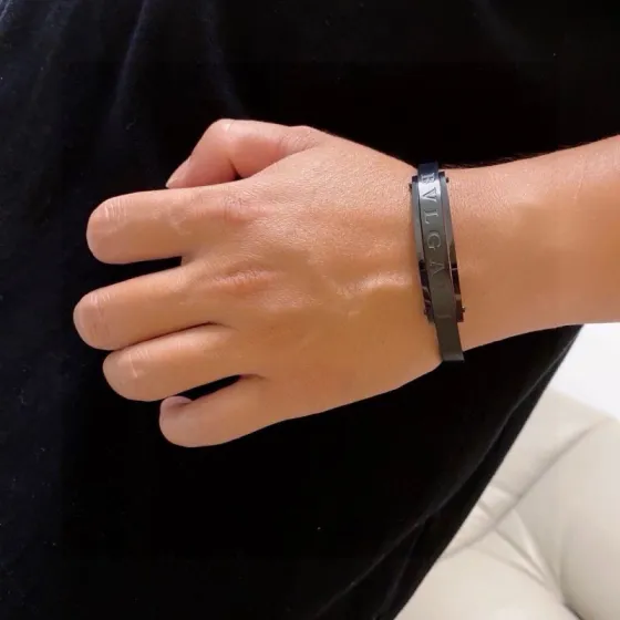 Bvlgari Bvlgari B zero1 bracelet Black metal no gemstones 21cm