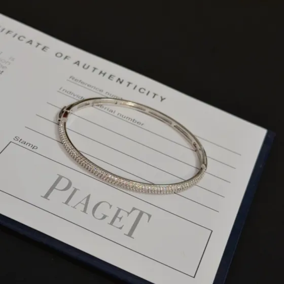 Piaget Possession bracelet 18k white gold clear diamond 17cm
