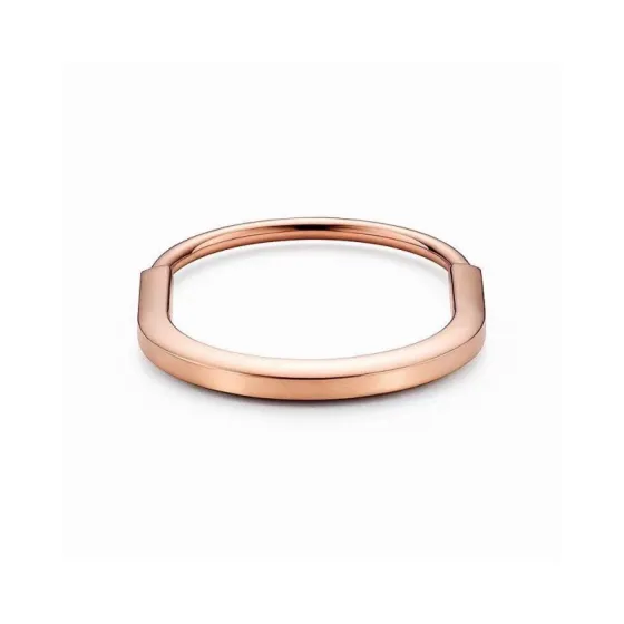 Tiffany Tiffany Lock bracelet 18k rose gold ruby red gemstones 17cm