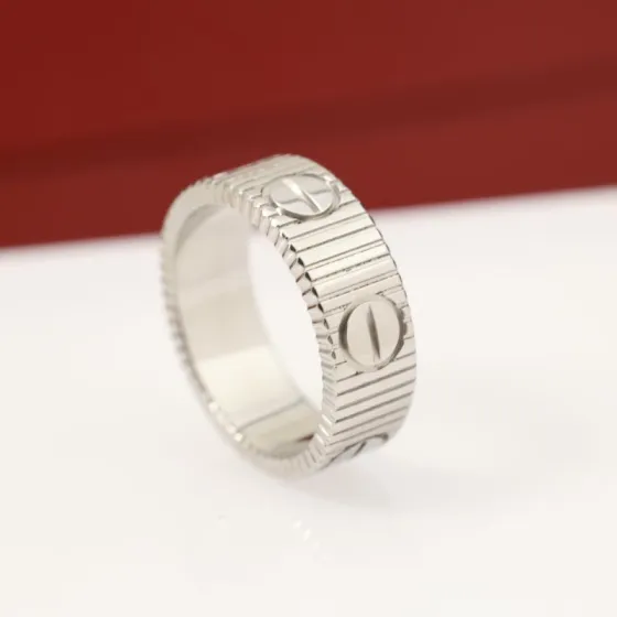 Cartier LOVE ring 18K white gold 18K yellow gold 18K rose gold no gemstones US 7