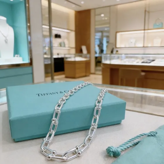 Tiffany Co HardWear necklace sterling silver 18 inches
