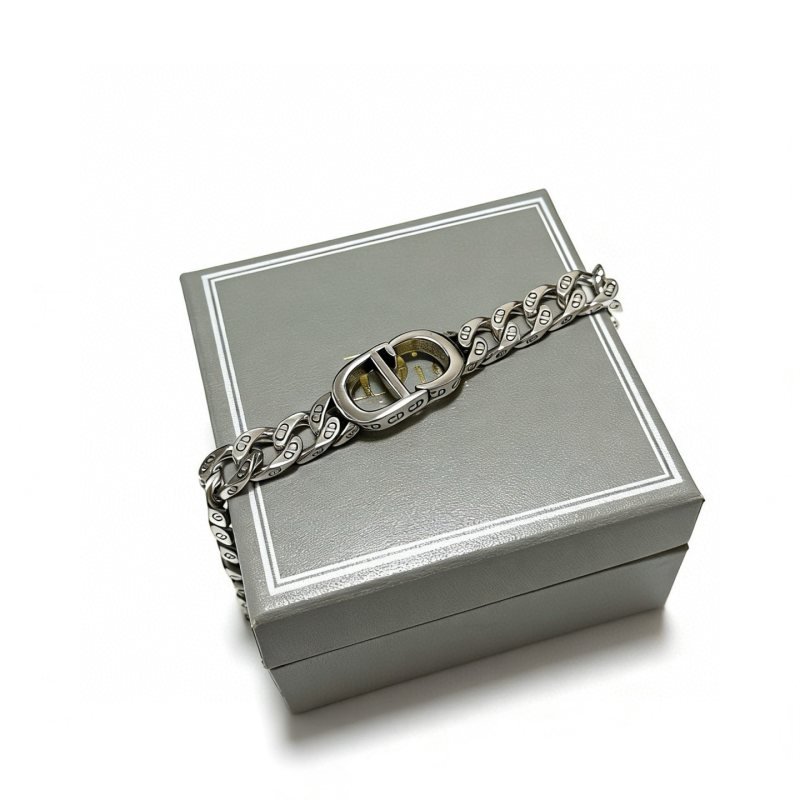 Dior CD Icon Chain Link Bracelet bracelet Antique silver-tone metal no accent stones 21cm
