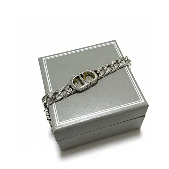 Dior CD Icon Chain Link Bracelet bracelet Antique silver-tone metal no accent stones 21cm