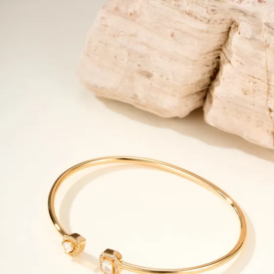 Messika My Twin bracelet yellow gold with clear diamonds 17