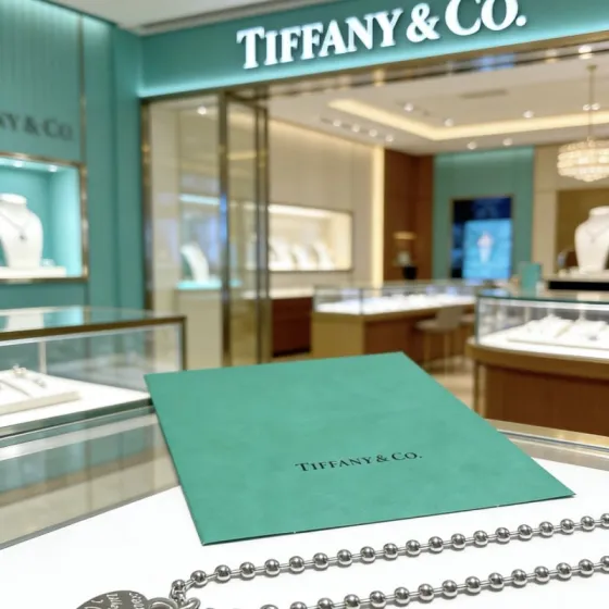 Tiffany Co Return to Tiffany Heart Tag with Ice Cream Charm necklace sterling silver with pink enamel accent 18 inches