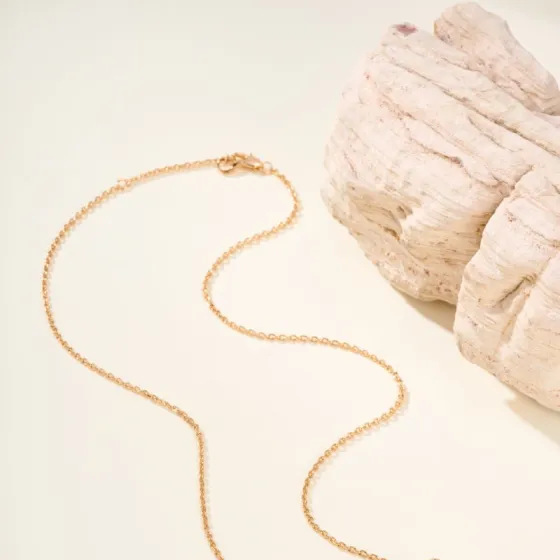 Qeelin Wulu necklace 18K rose gold with pave diamonds 18K white gold with pave diamonds 42cm