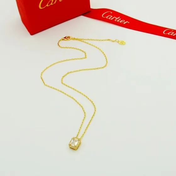 Cartier Destinee necklace Yellow gold clear diamond 42cm