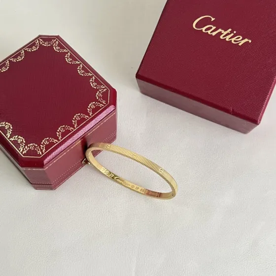 Cartier Love Bangle bracelet Yellow gold rose gold black finish 17