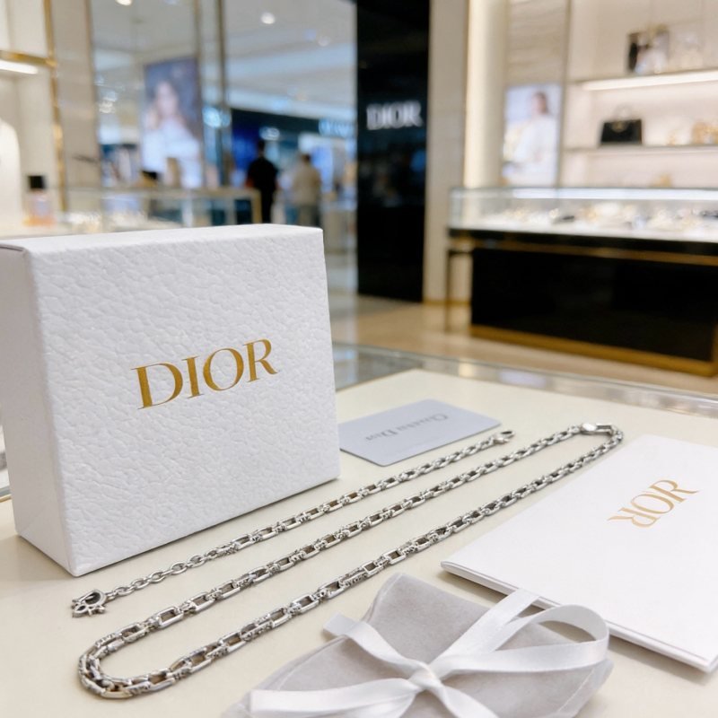 Dior Dior Oblique Chain bracelet silver-tone metal 19cm
