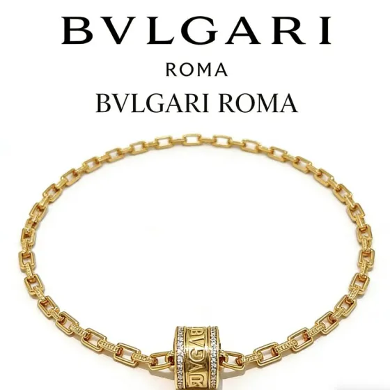 Bvlgari Bvlgari Roma necklace Yellow gold with clear diamond accents 45cm