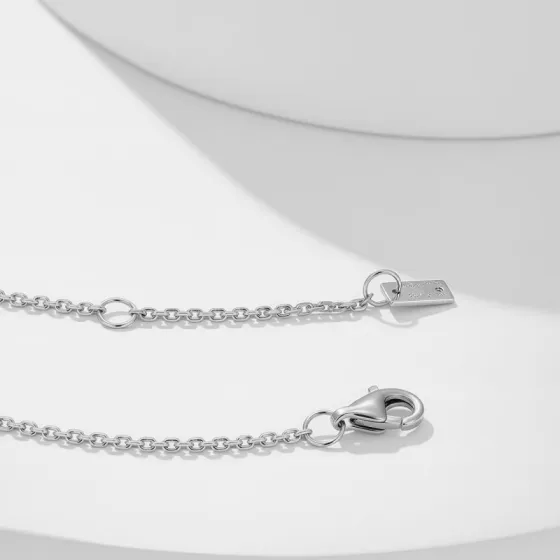 Messika Move Uno necklace 18k white gold diamond 45cm