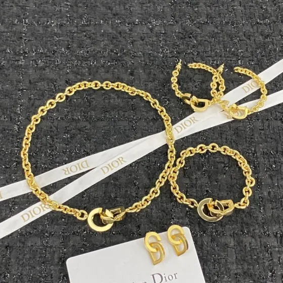 Dior CD Lock bracelet gold-tone metal 17cm