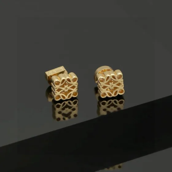Loewe Anagram earrings gold 1cm