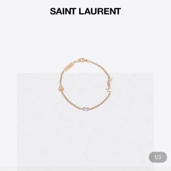 Saint Laurent OPYUM bracelet gold 16-19cm