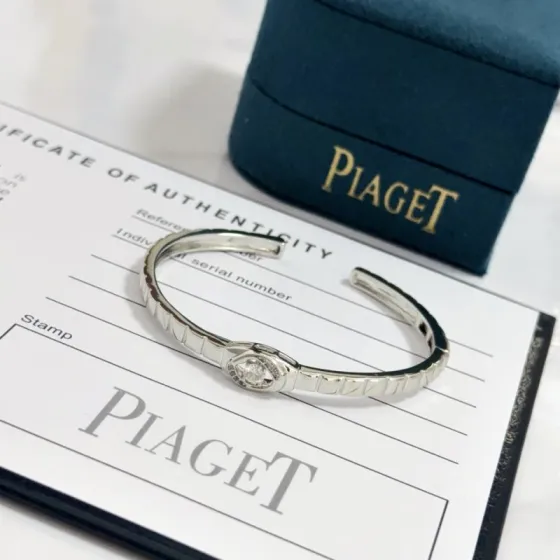 Piaget Possession bracelet silver white gold with clear diamond 17cm