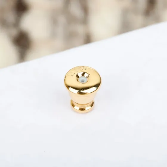Dior Bow Oval Logo Stud Earrings earrings gold-tone metal 2cm length