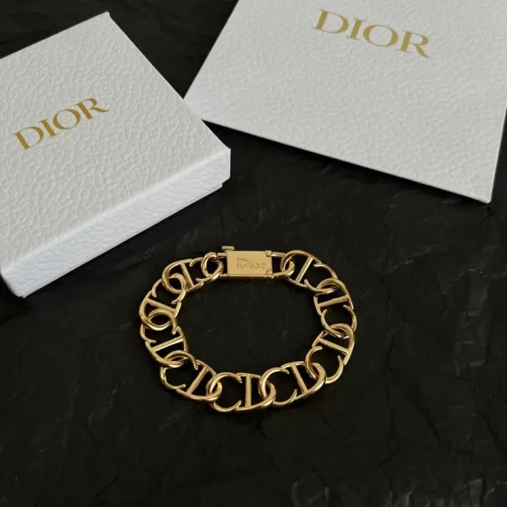 Dior CD Icon Chain bracelet Gold-tone brass no gemstones 19cm