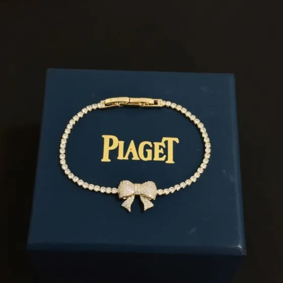 Piaget Bow Diamond Tennis Bracelet bracelet Yellow gold with clear diamonds 17cm