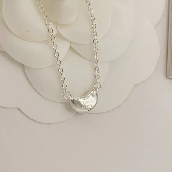 Tiffany Co Bean necklace Sterling silver no gemstones 40cm