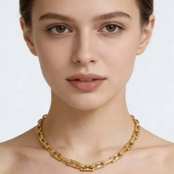 Bvlgari Bvlgari Bvlgari necklace 18K yellow gold 45cm