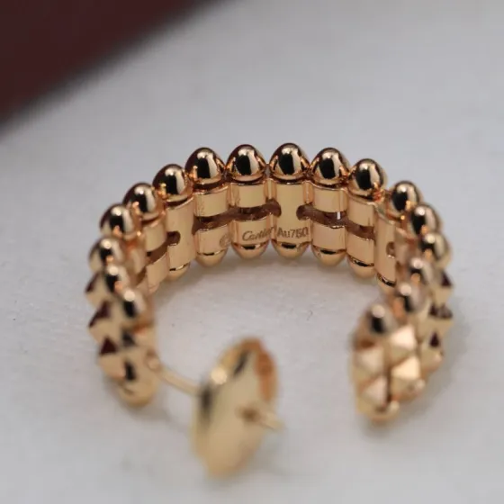 Cartier Clash de Cartier earrings 18k rose gold no gemstones 1 4cm hoop diameter