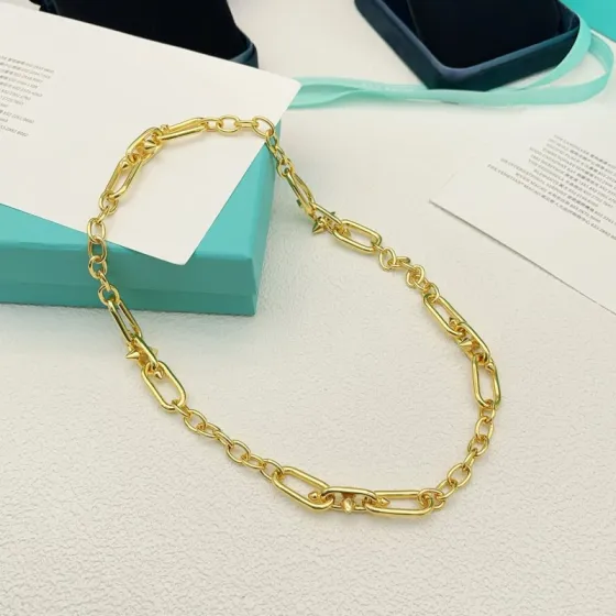 Tiffany Tiffany Titan by Pharrell Williams necklace gold tone metal no gemstones 45cm