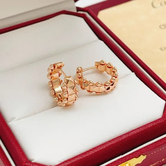 Cartier Clash de Cartier earrings 18k rose gold no gemstones 12mm hoop diameter