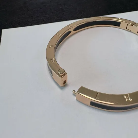 Bvlgari B zero1 bracelet rose gold with black enamel inlay 17cm