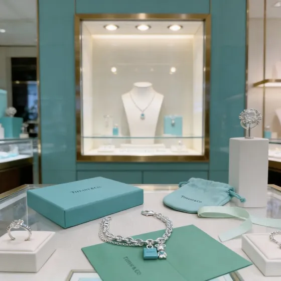 Tiffany Co Bearbrick Charm Bracelet bracelet Sterling silver with Tiffany Blue enamel accents 18cm