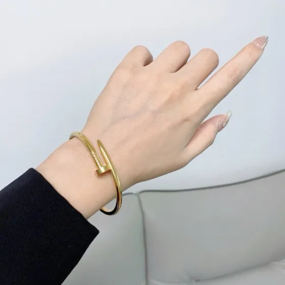 Cartier Juste un Clou bracelet 18k yellow gold 18k white gold 18k rose gold no gemstones 17