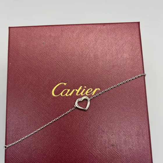 Cartier Trinity Heart bracelet Silver-toned metal no gemstones 17cm