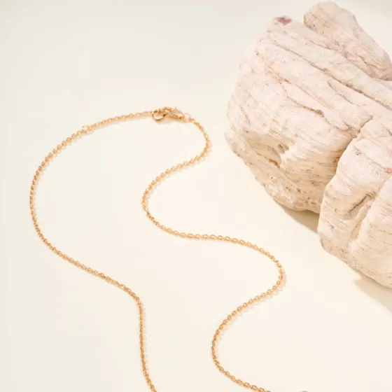 Qeelin Wulu necklace 18K rose gold with clear diamonds 18K white gold with clear diamonds 42cm