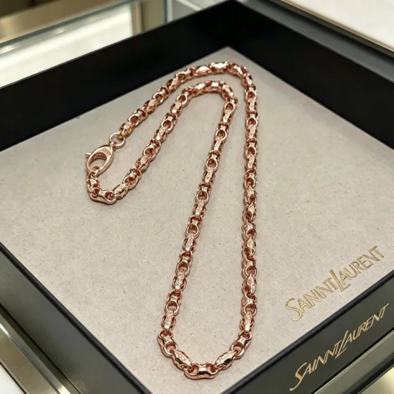 Saint Laurent DIVAS DREAM necklace rose gold 60cm
