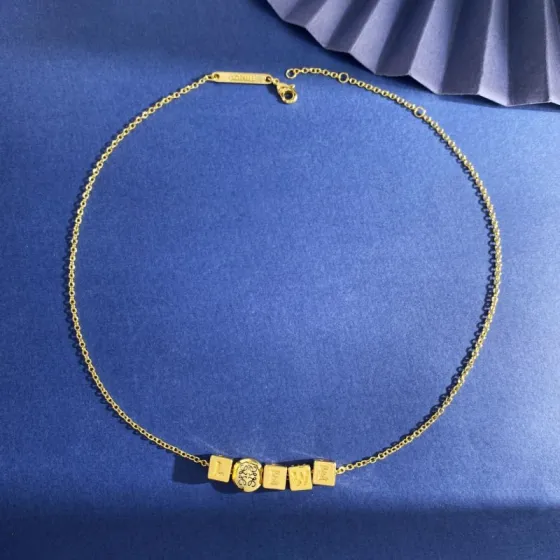 Loewe Anagram Dice Letter bracelet gold-tone metal with black anagram engraving 16cm with 5cm extension chain