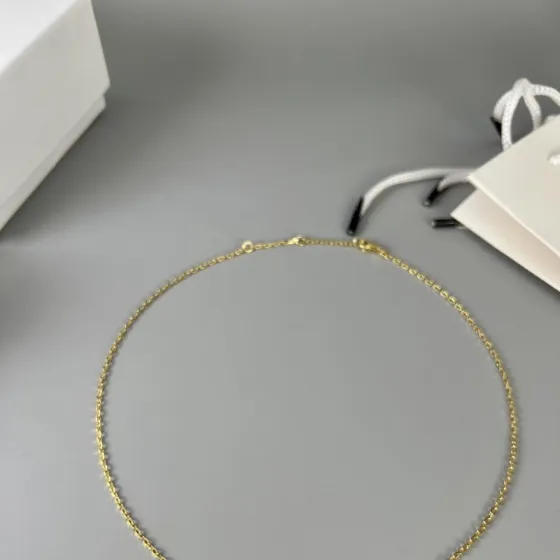 Celine Triomphe Multi Logo Pendant necklace gold-tone metal no accent stones 45cm with 5cm extender