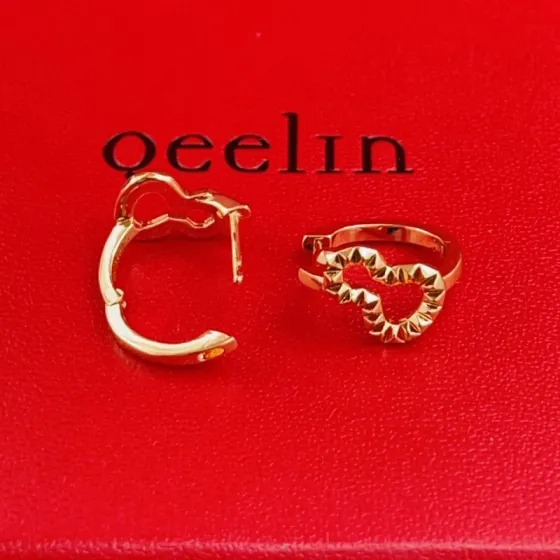 Qeelin Wulu earrings 18k rose gold 10mm hoop diameter