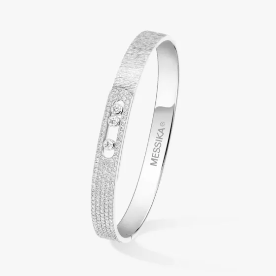 Messika Move Noa bracelet White gold with diamond accents 17cm