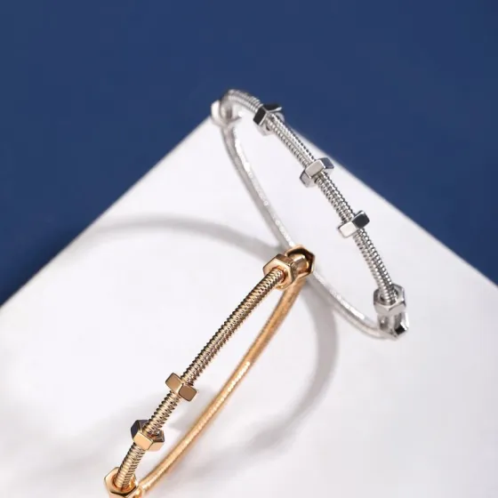 Cartier Ecrou de Cartier bracelet 18k rose gold 18k white gold no gemstones 17