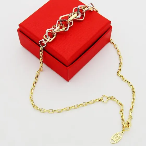 Cartier Trinity necklace 18k yellow gold 18k rose gold 18k white gold 43cm