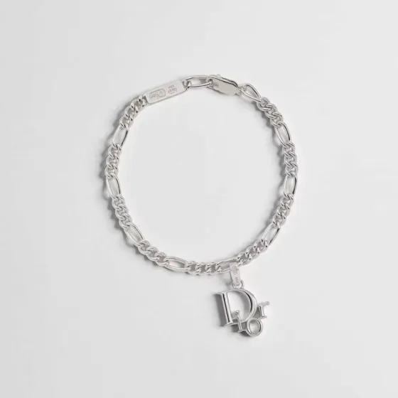 Dior Medieval Dior Logo Charm bracelet Silver-toned brass no accent stones 19cm