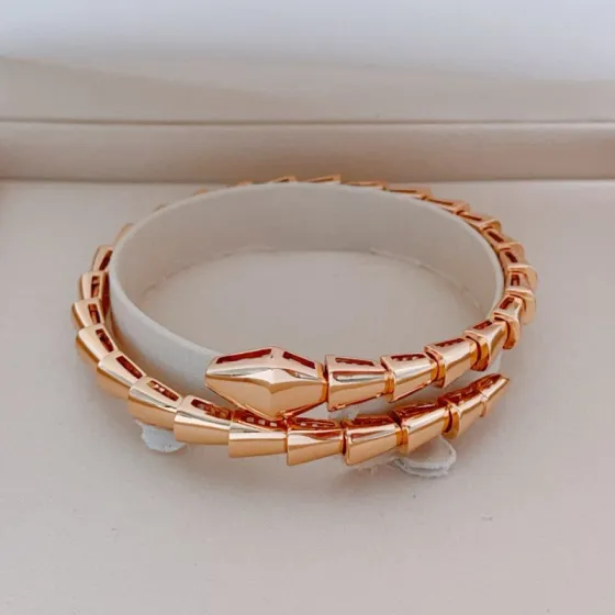Bvlgari Serpenti Viper bracelet Rose gold no gemstones 17cm