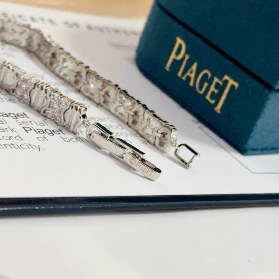 Piaget Precious Lace bracelet 18k white gold with clear diamonds 17cm