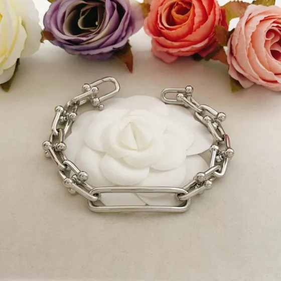 Tiffany Co HardWear bracelet silver-toned sterling silver no accent stones 7 5 inches