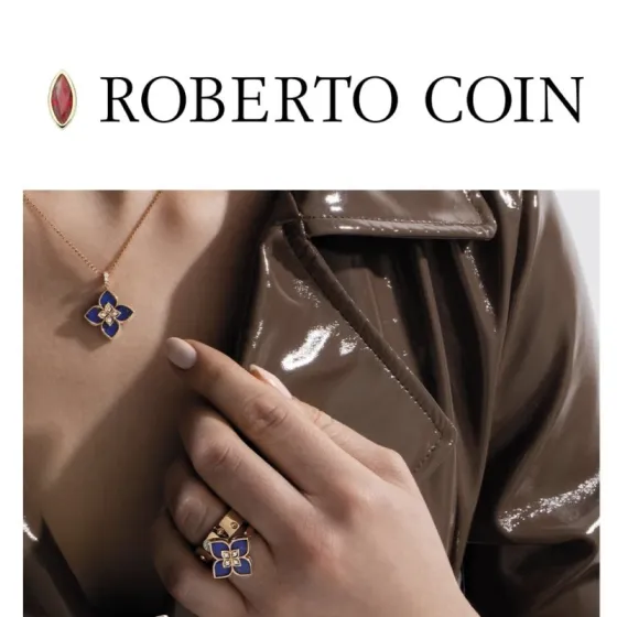 Roberto Coin Love in Verona necklace 18k rose gold blue lapis lazuli diamond 42cm