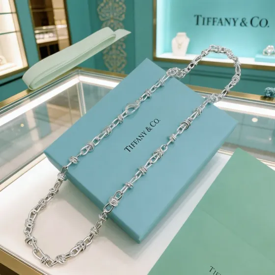 Tiffany Co Tiffany Forge necklace sterling silver 18 inches