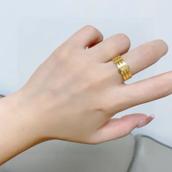 Cartier Maillon Panthere ring 14K yellow gold no accent stones 7