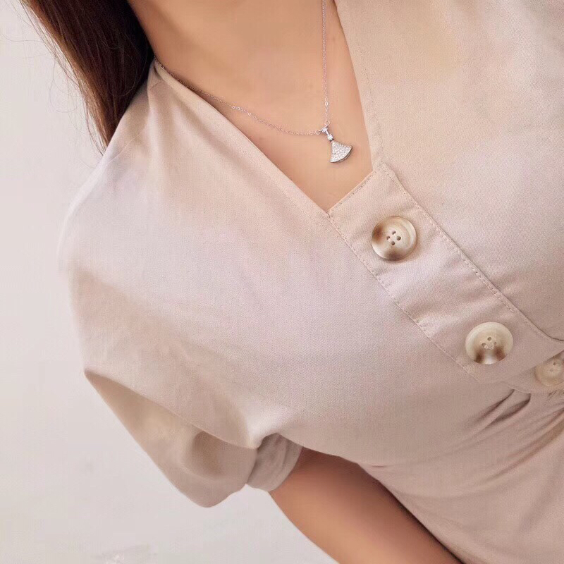 Bvlgari Divas Dream necklace 18K rose gold with pave diamonds 18K white gold with pave diamonds 42cm