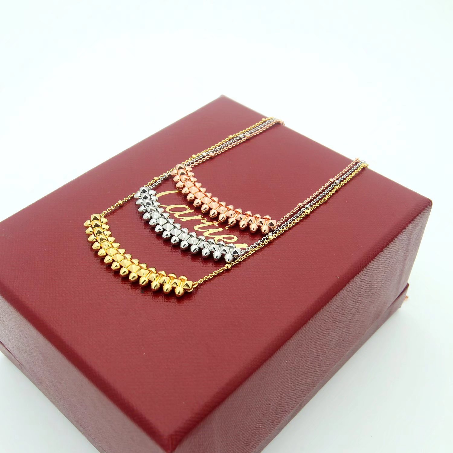 Cartier Clash de Cartier necklace 18k rose gold 18k yellow gold 18k white gold 42cm